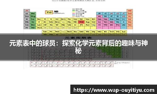 元素表中的球员：探索化学元素背后的趣味与神秘